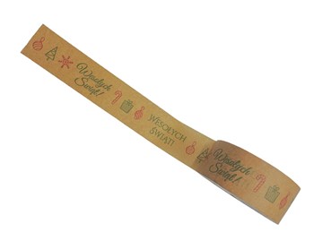 Taśma Świąteczna Papierowa WŚ-Zielony 48mm/50m