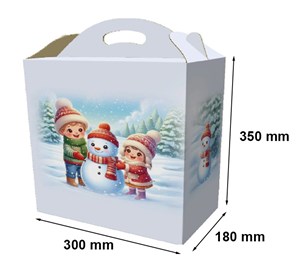 Pudełko świateczne 300x180x350 (BAŁWANEK)
