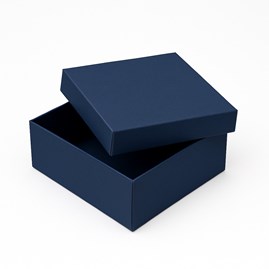 Pudełko składane z wiekiem 200x200x90 Granatowe