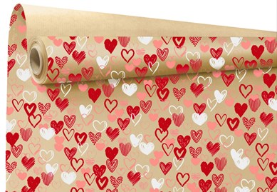 Papier ozdobny MOJE SERCE, 69cm/50m