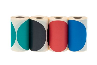 Niebieskie etykiety samoprzylepne