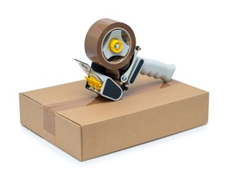 Brązowa taśma akrylowa w rolce