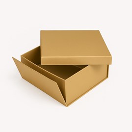 Pudełko składane z wiekiem 250x250x120 Złote