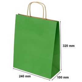 Torebki Papierowe Zielone Jasne