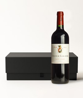 Pudełko na 1 wino CZARNE 320x90x90mm MAGNES