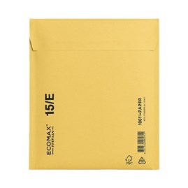 Koperty bąbelkowe papierowe brąz ECOMAX E15-100szt
