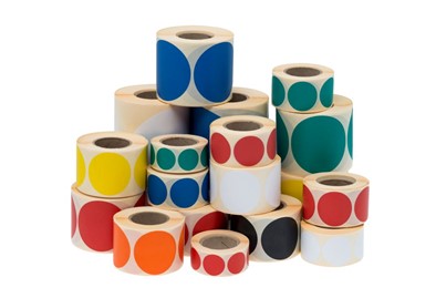 Samoprzylepne etykiety w kolorze pomarańczowym