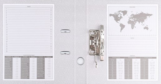 Segregator A4 75mm Szary Basic