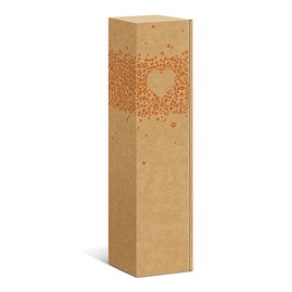 Karton prezentowy na wino 380x90x90mm Brązowe Eko