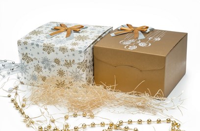 Pudełko składane świąteczne 250x250x150mm XL K-8082 SN