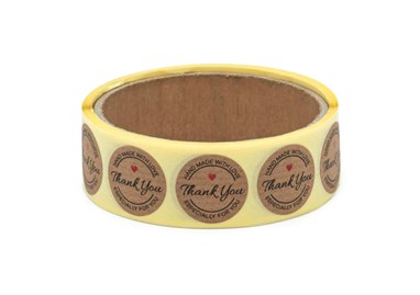 Naklejki okrągłe Kraft Fi25mm Thank You 1 - 200szt