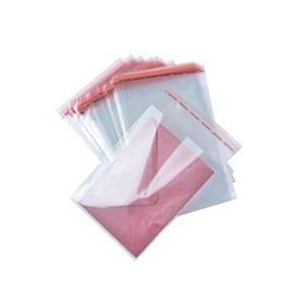 Torebki foliowe z klejem 30x40+5cm 100szt