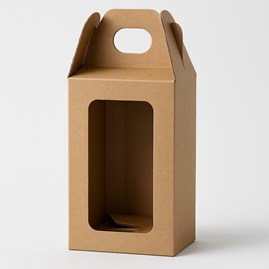 Karton wykrojnikowy z okienkiem 95x95x160mm na 1 słoik miodu F217