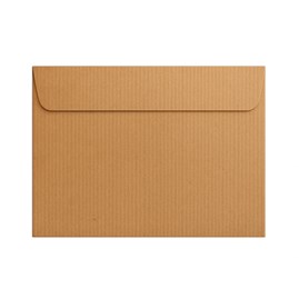 Koperty C6 HK/Brązowe Kraft Prążek Ribbed/120g a50