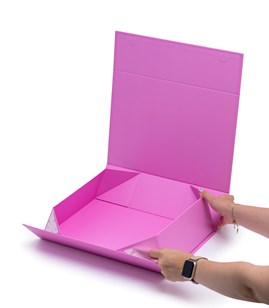Pudełko Magnetyczne 350x250x100mm różowe ciemne na prezent