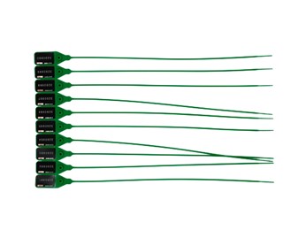 Plomba Plastikowa Unix L 385mm Zielona 10szt.