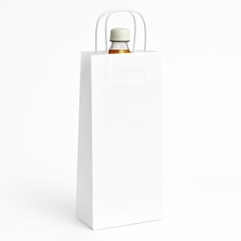 Białe Torby Papierowe Na Butelki 