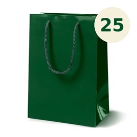 Torba Papierowa Laminowana Zielona 170×70×210 mm 25 sztuk