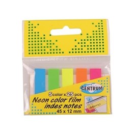 Zakładki Indeksujące 44x12 5-kolorów 5x25szt.