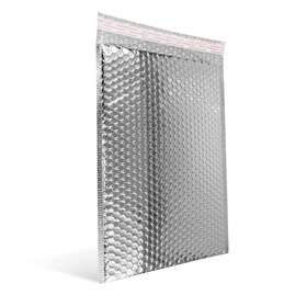 Koperta metaliczna bąbelkowa srebrna 180x250 mm