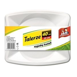 Talerz PS 25cm 40szt.JN