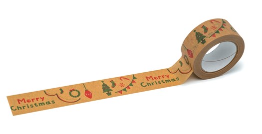 Taśma Świąteczna Papierowa Merry Christmas 48mm/50