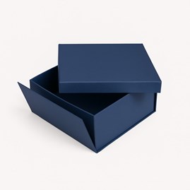 Pudełko składane z wiekiem 250x250x120 Granatowe