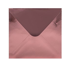 Koperty Kwadratowe ozdobne K4 Metaliczne różowe 120gsm