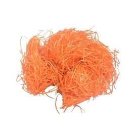 Dekoracyjna wełna drzewna 30g Pomarańczowa