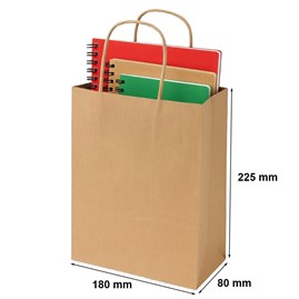 Papierowa Torba Ekologiczna Brązowa