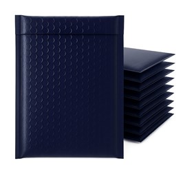 Koperta Bąbelkowa Metaliczna 270x360 mm Granatowa – Pakiet 100 sztuk