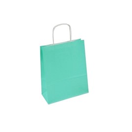 Pakiet - Torba papierowa na prezent 180x80x225 PASTELOWA ZIEL. 10 szt