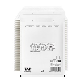 Koperty bąbelkowe TAP D14 - 100szt Białe