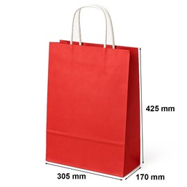 Torebka Na Prezent 305x170x425 Czerwona