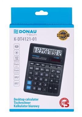 Kalkulator Donau 12 cyfr Czarny