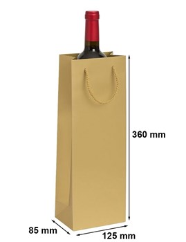 Torebka Laminowana Na Wino Złota