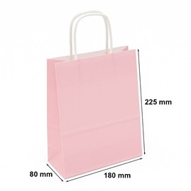 Torba Upominkowa Pastelowy Róż