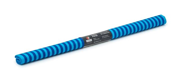 Bibuła Marszczona 50x200cm Niebieska w Paski