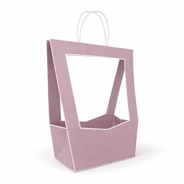 Torba prezentowa na kwiaty 120x100x350 mm liliowa