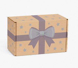 Karton Wykrojnikowy 243x170x75mm Urodziny Niebieski