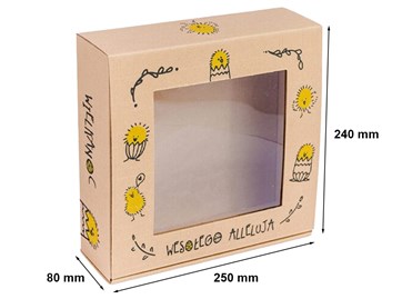Karton z okienkiem ALLELUJA 250x240x80mm
