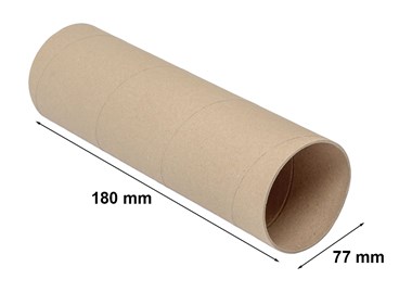 Tuba wysyłkowa 77mm/gr3mm/L180mm z dwoma denkami