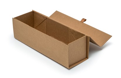 Pudełko na 1 wino KRAFT z magnesem 340x100x95mm (zewn.)