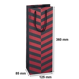 Torebka na wino prezentowa 125x85x360mm K-421 PSB