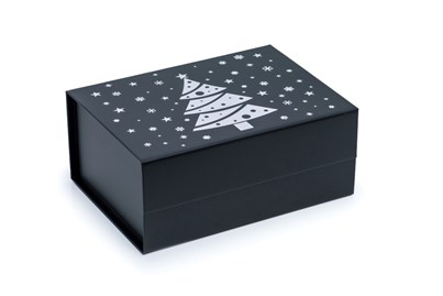 Pudełko Magnetyczne Świąteczne Czarny 235x170x100mm (zew) Na Prezent