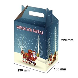 świąteczne pudełko prezentowe