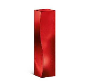 Karton Świąteczny Na Wino Czerwony 360x78x78 mm
