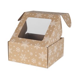 Karton świąteczny z okienkiem 200x200x100mm EKO Śnieżki F427
