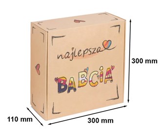 Karton wykrojnikowy 300x300x110mm BABCIA