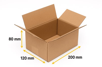 Karton klapowy 200x120x80mm (zewn.) Pakiet 10 szt.